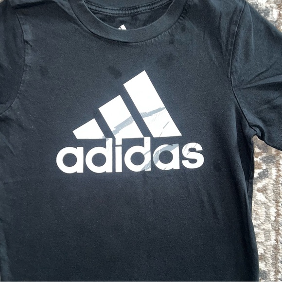 Adidas Black and White Short Sleeve Tee - Picture 2 of 3